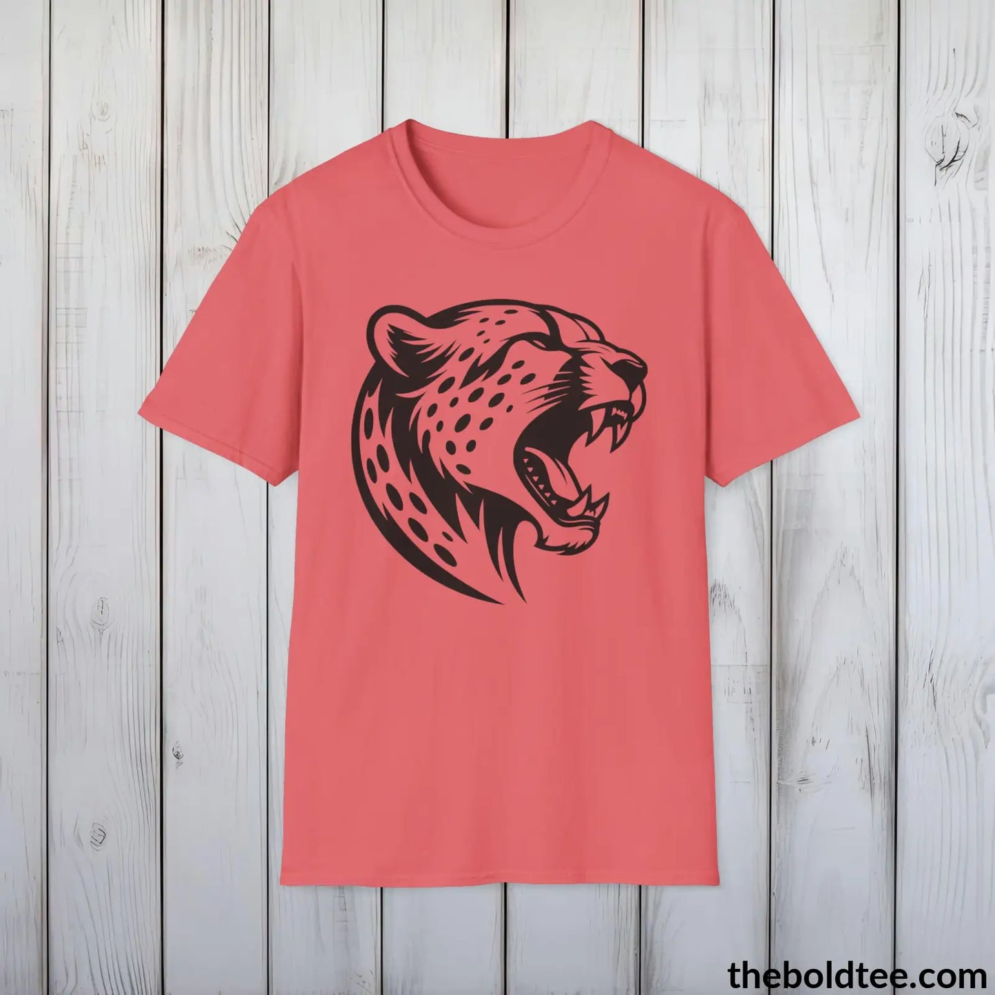 Cheetah Tee - Casual, Sustainable & Soft Cotton Crewneck Unisex T-Shirt - 9 Bold Colors