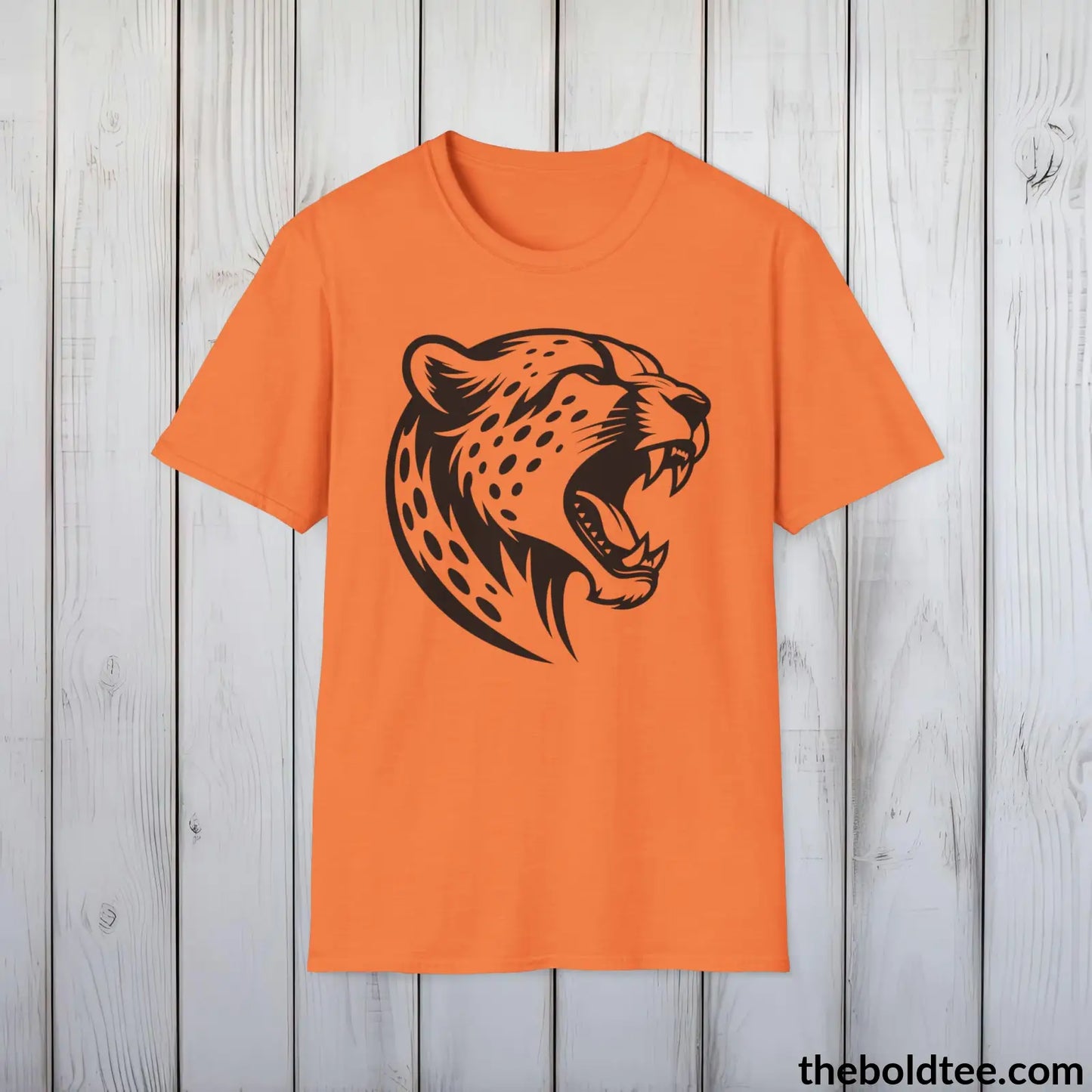 Cheetah Tee - Casual, Sustainable & Soft Cotton Crewneck Unisex T-Shirt - 9 Bold Colors