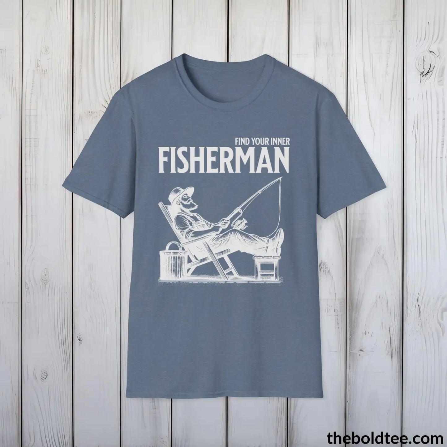 Find Your Inner Fisherman T-Shirt - Fishing Gift For Fishermen - Premium Fishing Graphic Tee - Sport Fishing T-Shirt - 9 Colors Available