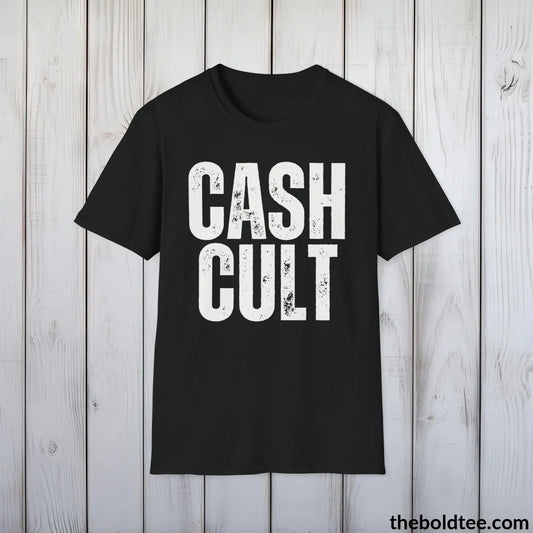Bold CASH CULT Tee - Premium Cotton Crewneck Unisex T-Shirt - 9 Bold Colors