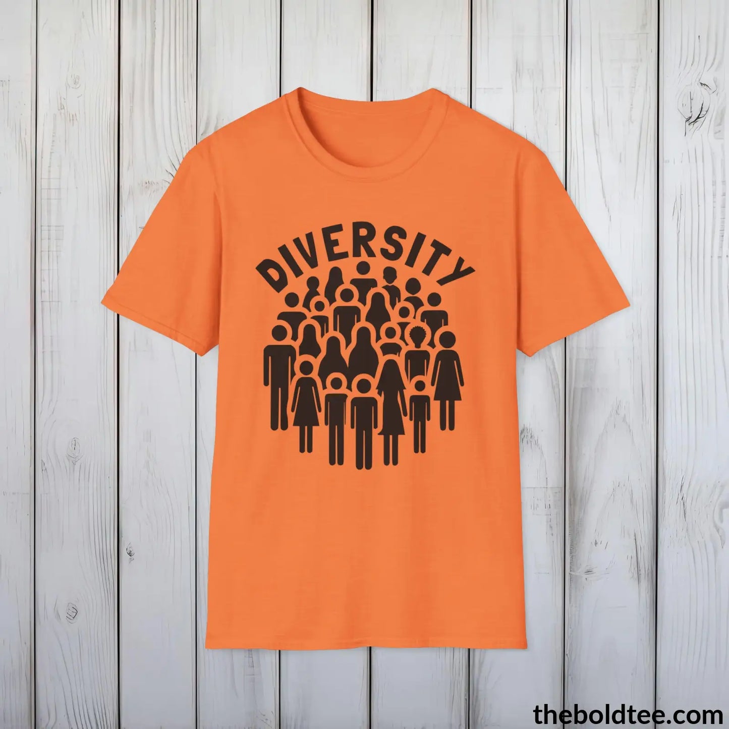 Diversity Awareness Tee - Sustainable & Soft Cotton Crewneck Unisex T-Shirt - 8 Trendy Colors