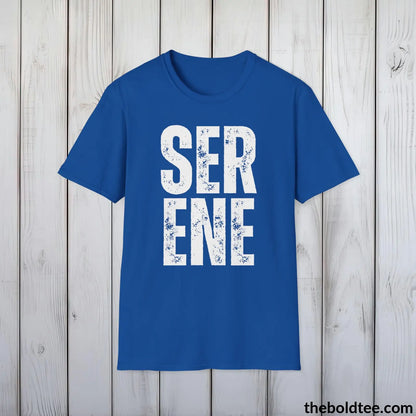 T-Shirt Royal / S SERENE Tee - Casual, Sustainable & Soft Cotton Crewneck Unisex T-Shirt - 9 Bold Colors