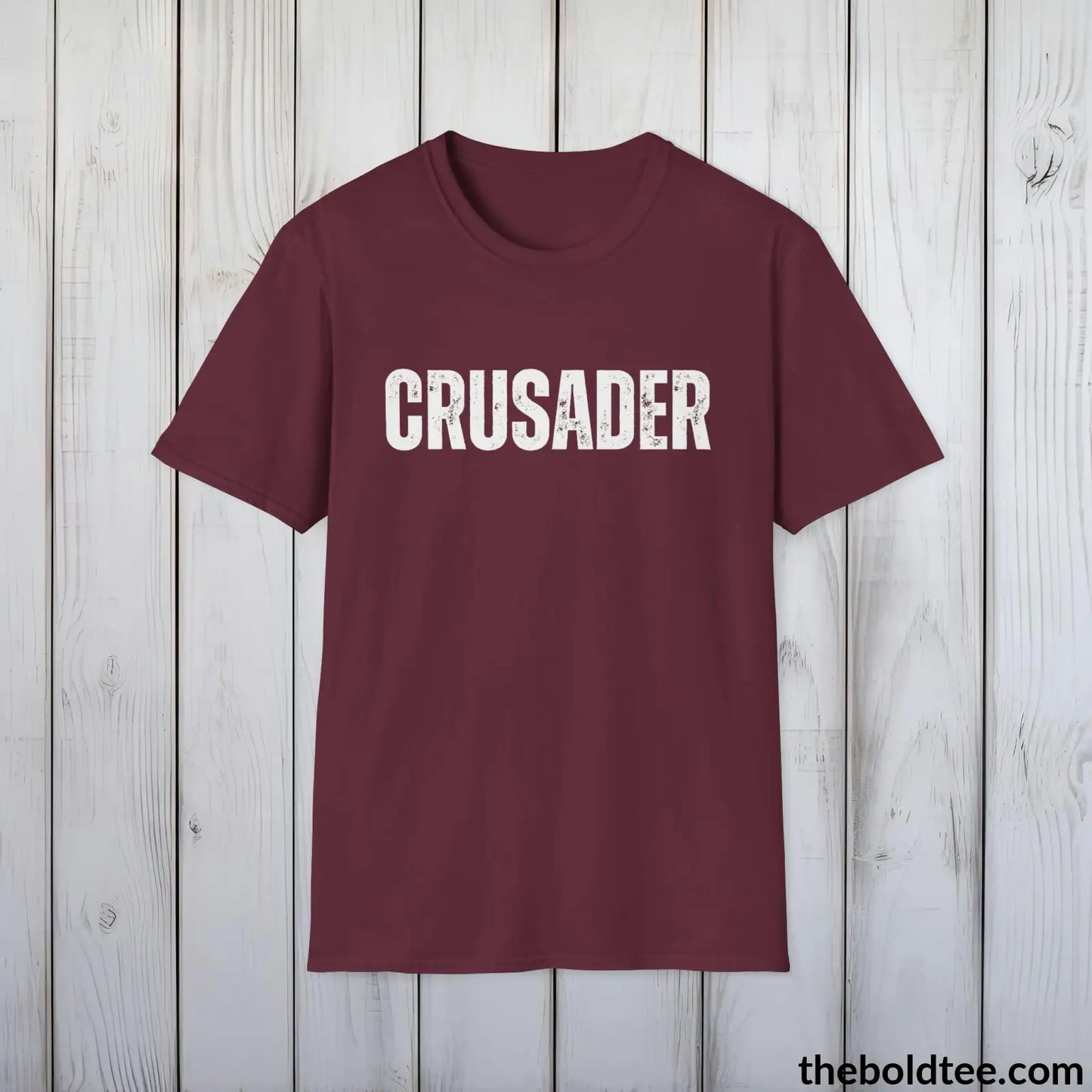 CRUSADER Tee - Bold Urbnan Cotton T-Shirt - 9 Epic Colors Available