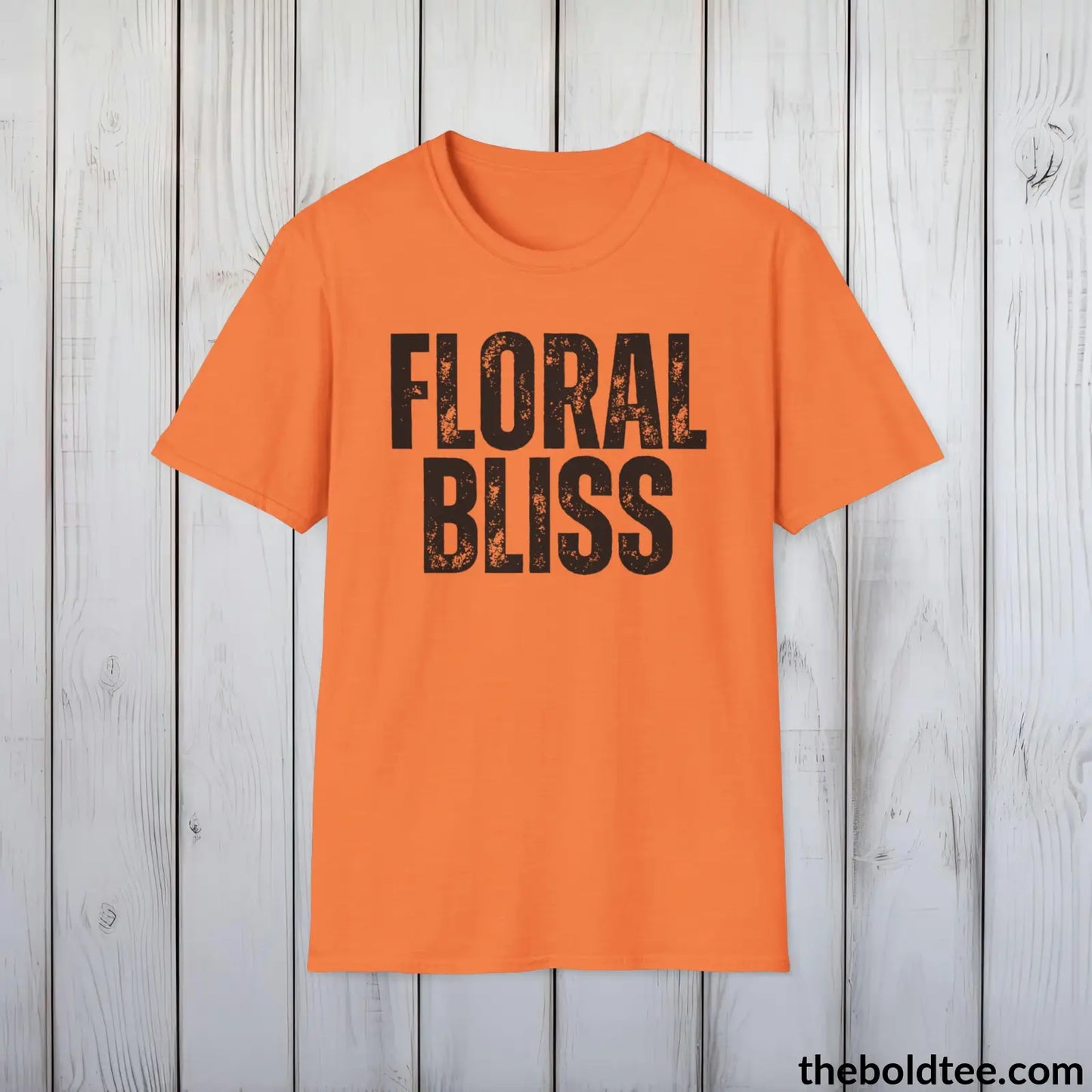 FLORAL BLISS Gardening Tee - Soft & Strong Cotton Crewneck Unisex T-Shirt - 8 Trendy Colors