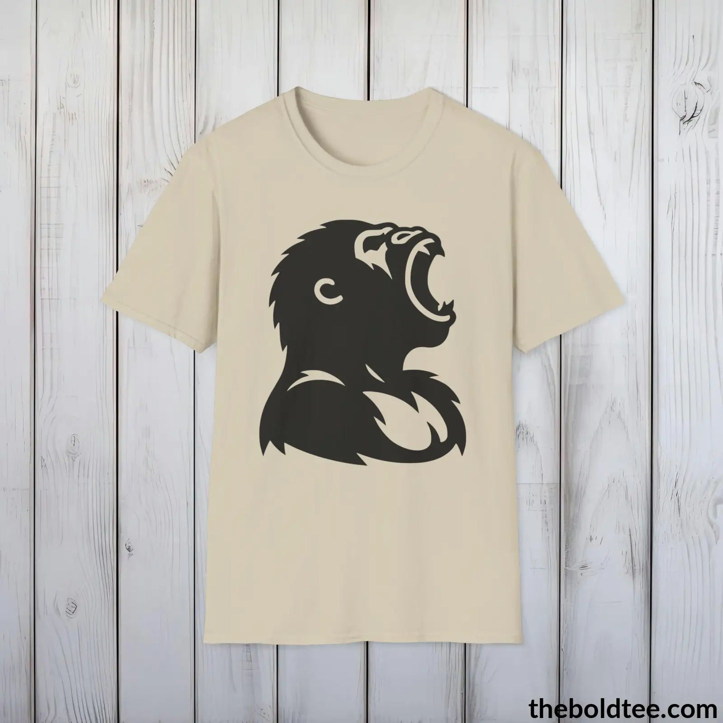 Badass Gorilla Tee - Bold Urban Cotton T-Shirt - 9 Bright Colors Available