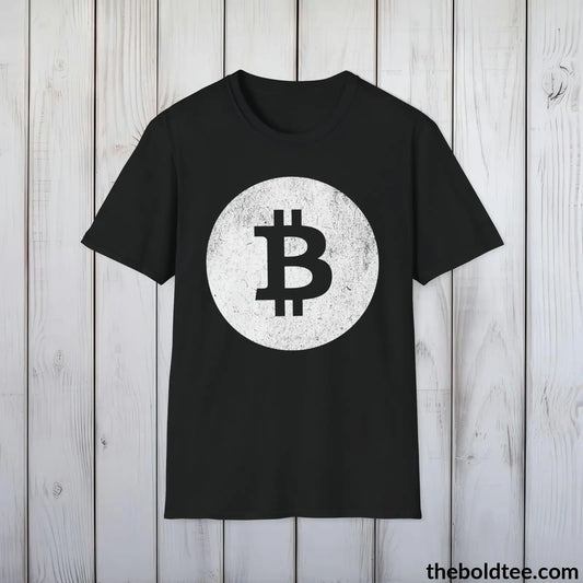 Bitcoin Cryptocurrency Tee - Sustainable & Soft Cotton Crewneck Unisex T-Shirt - 9 Bold Colors