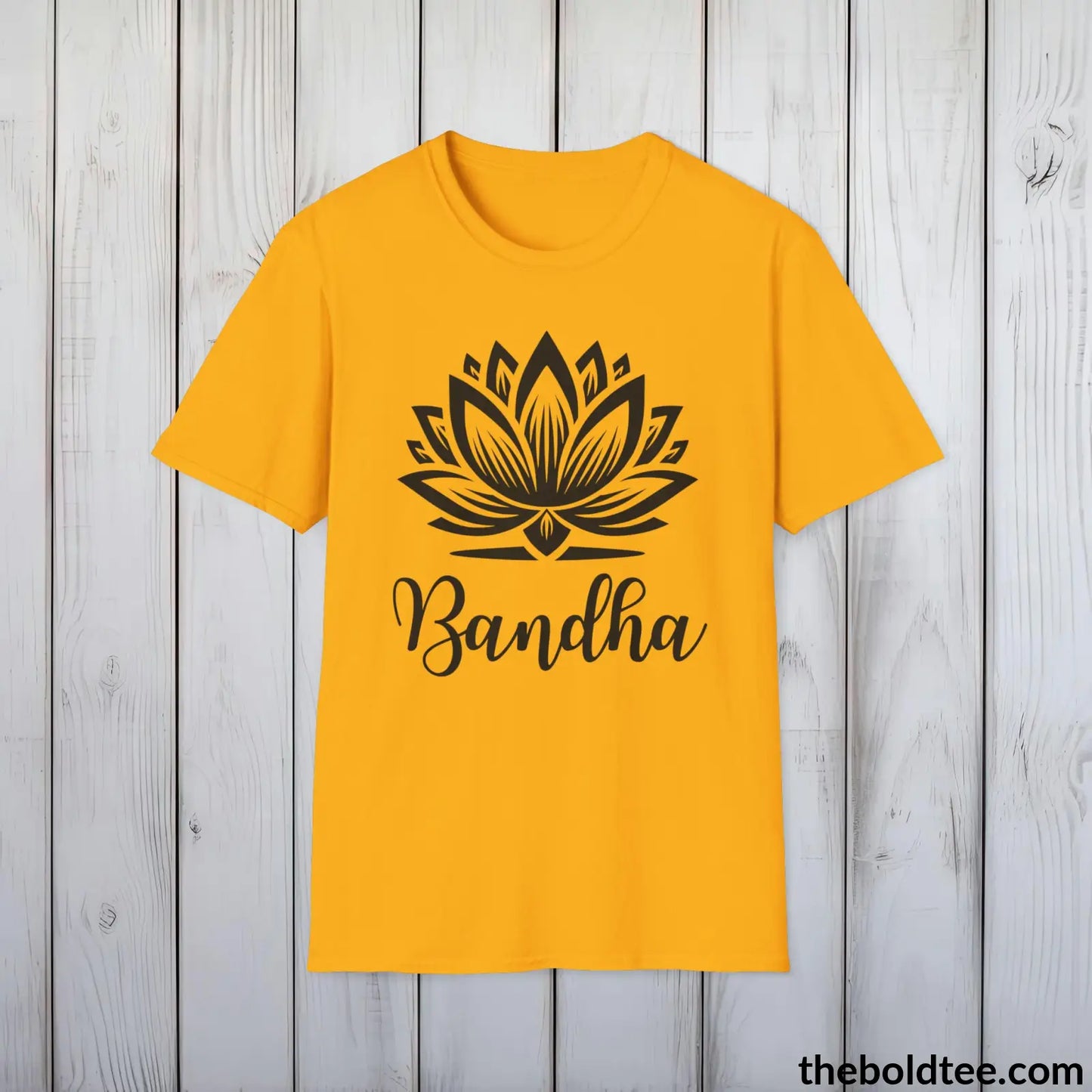 Bandha Yoga Tee - Sustainable & Soft Cotton Crewneck Unisex T-Shirt - 9 Bold Colors