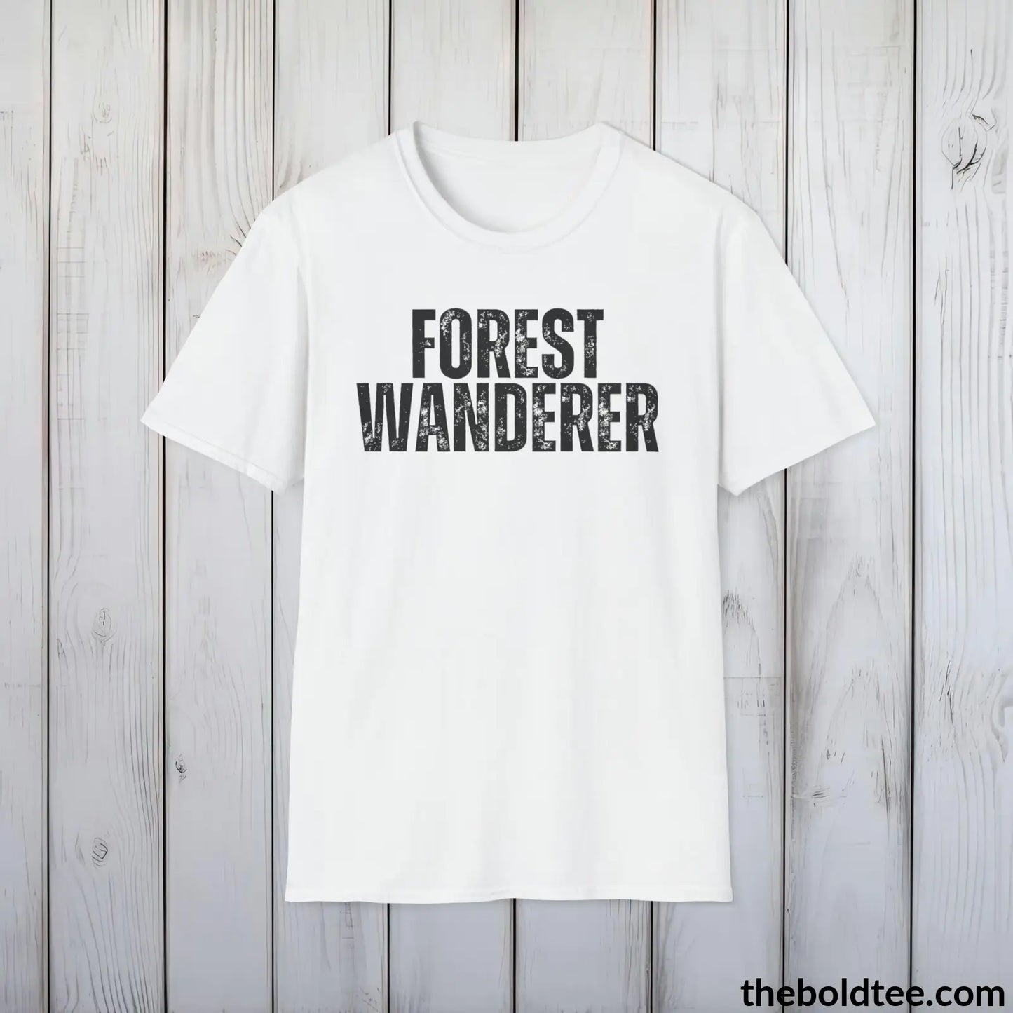 FOREST WANDERER Hiking Tee - Sustainable & Soft Cotton Crewneck Unisex T-Shirt - 8 Trendy Colors