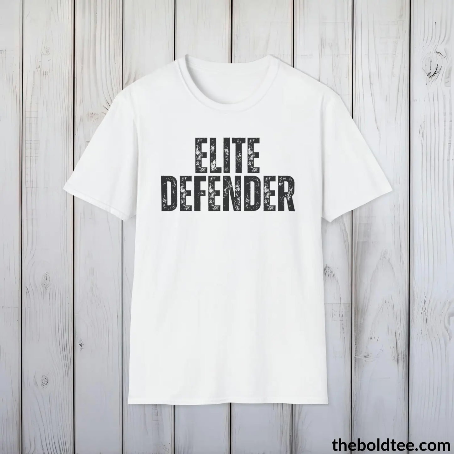 ELITE DEFENDER Military Tee - Strong & Versatile Cotton Crewneck T-Shirt - 9 Bold Colors