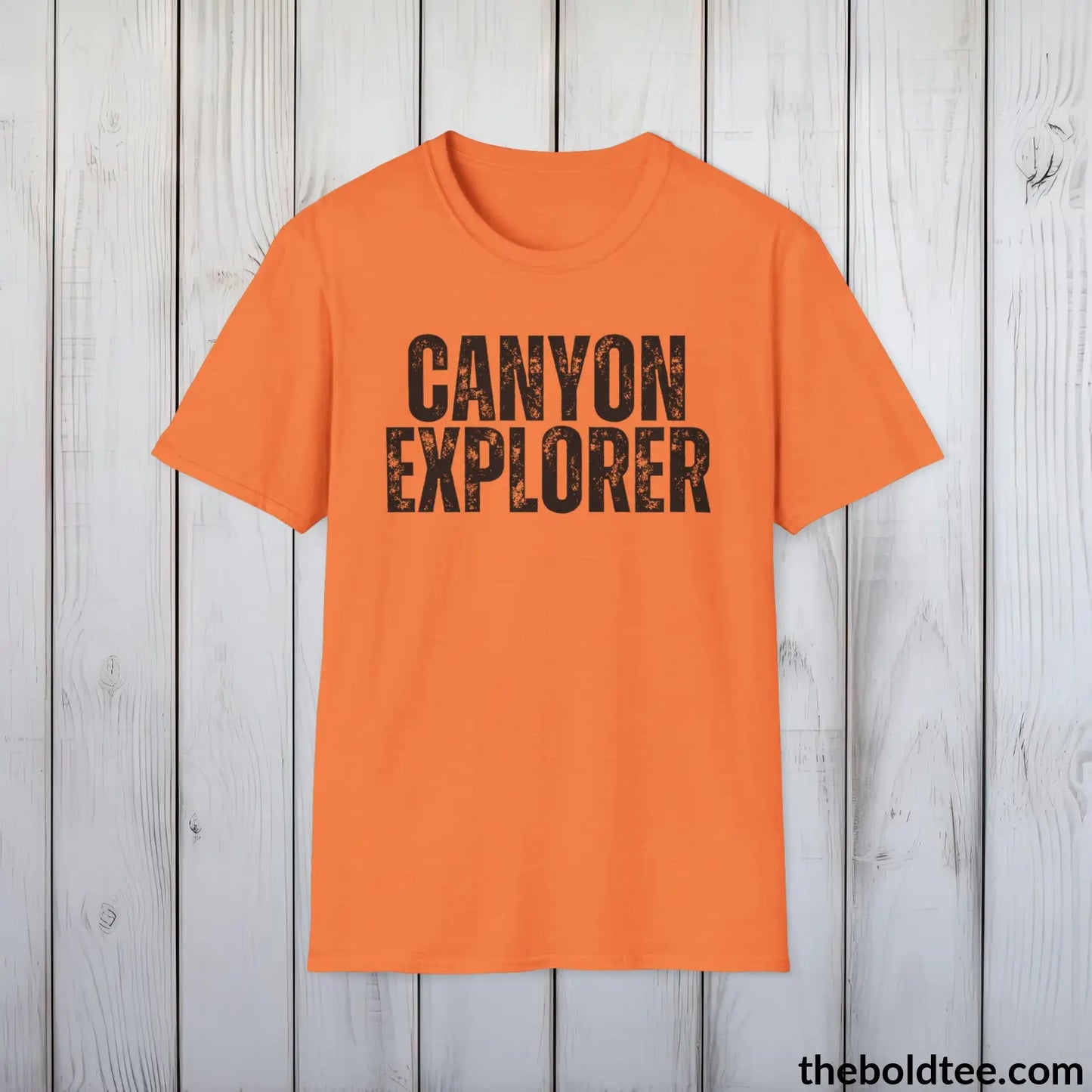 CANYONE EXPLORER Hiking Tee - Sustainable & Soft Cotton Crewneck Unisex T-Shirt - 8 Trendy Colors