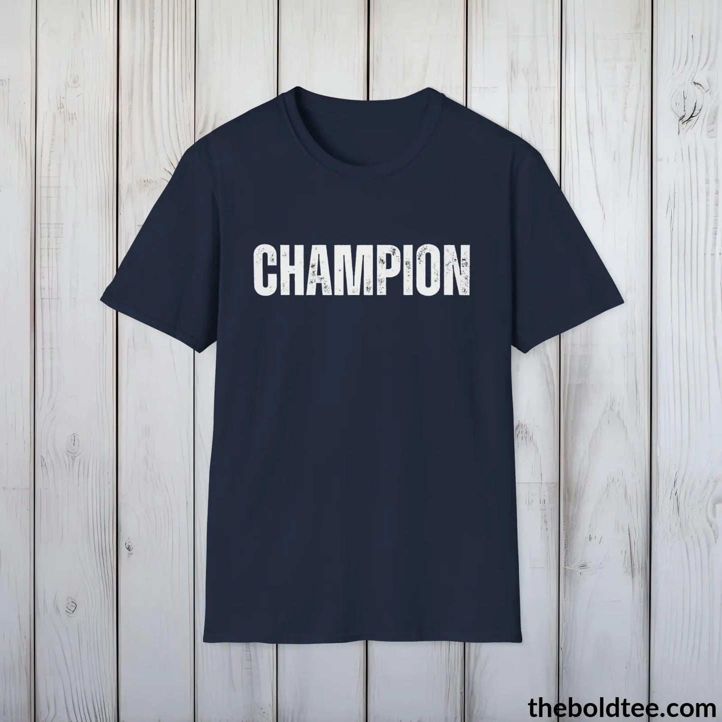 CHAMPION Tee - Bold Urbnan Cotton T-Shirt - 9 Epic Colors Available