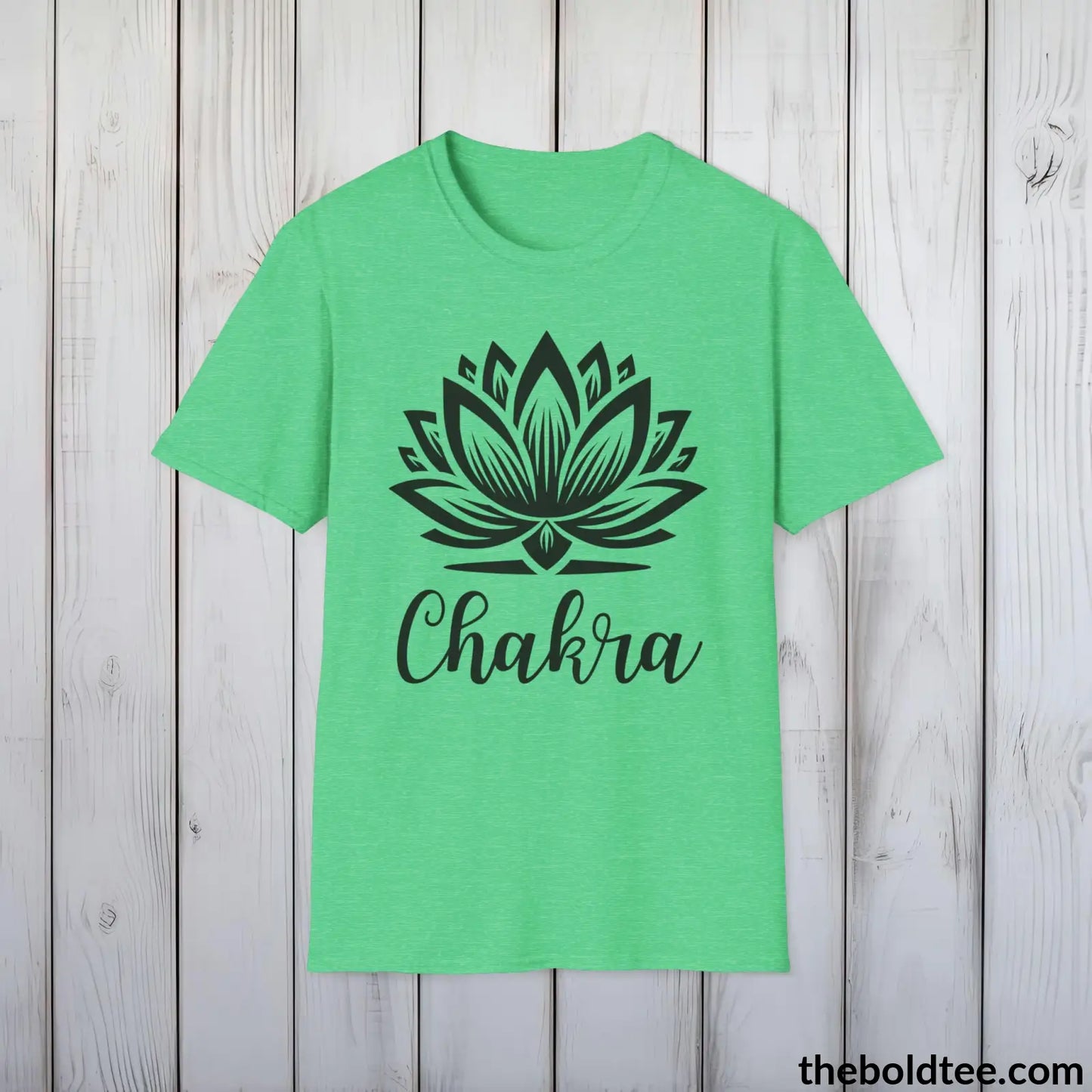 Chakra Yoga Tee - Sustainable & Soft Cotton Crewneck Unisex T-Shirt - 9 Bold Colors