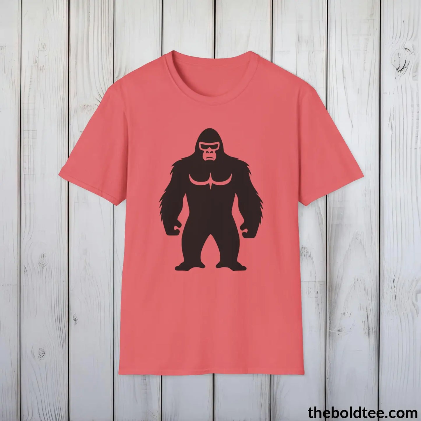 Badass Gorilla Tee - Bold Urban Cotton T-Shirt - 9 Bright Colors Available