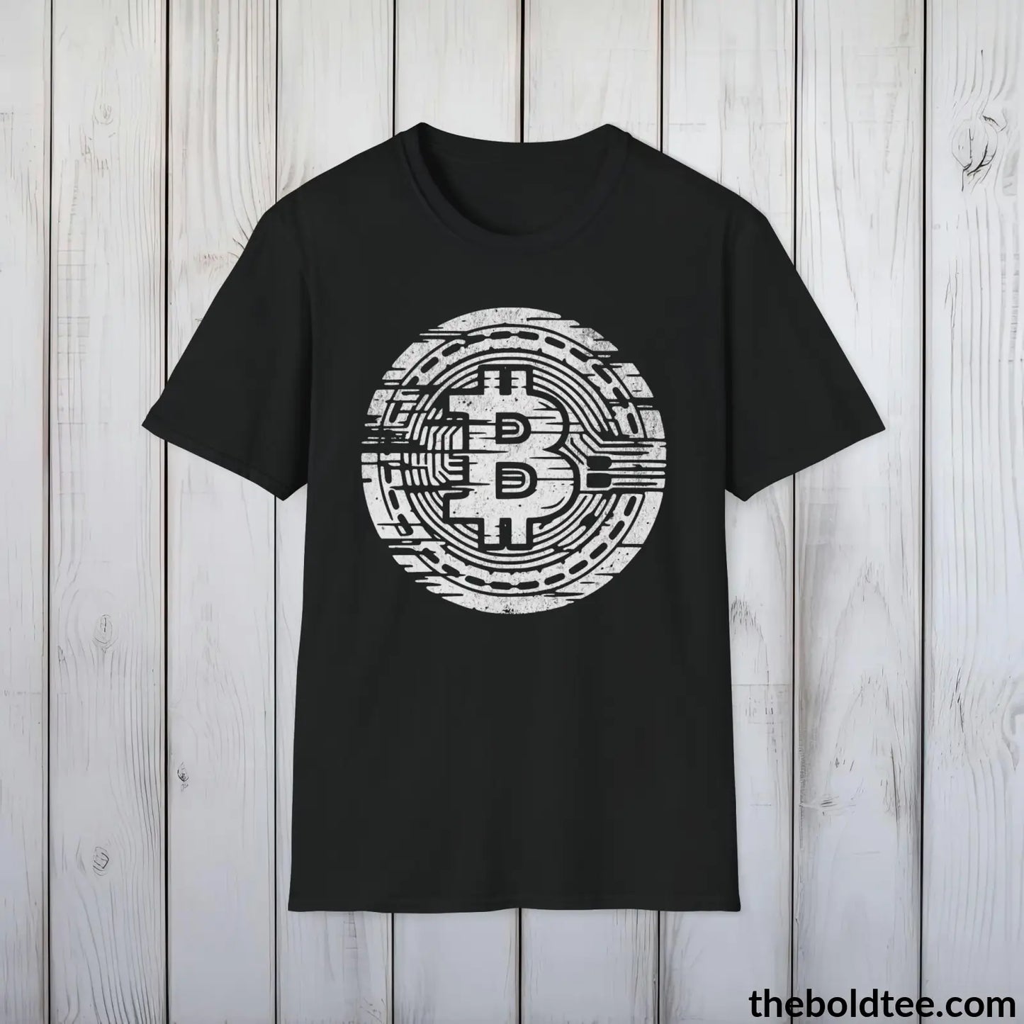 Bitcoin Cryptocurrency Tee - Premium Cotton Crewneck Unisex T-Shirt - 9 Bold Colors