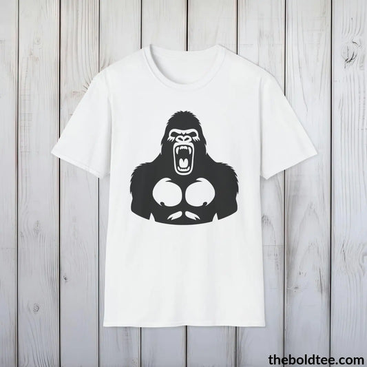 Badass Gorilla Tee - Bold Urban Cotton T-Shirt - 9 Bright Colors Available