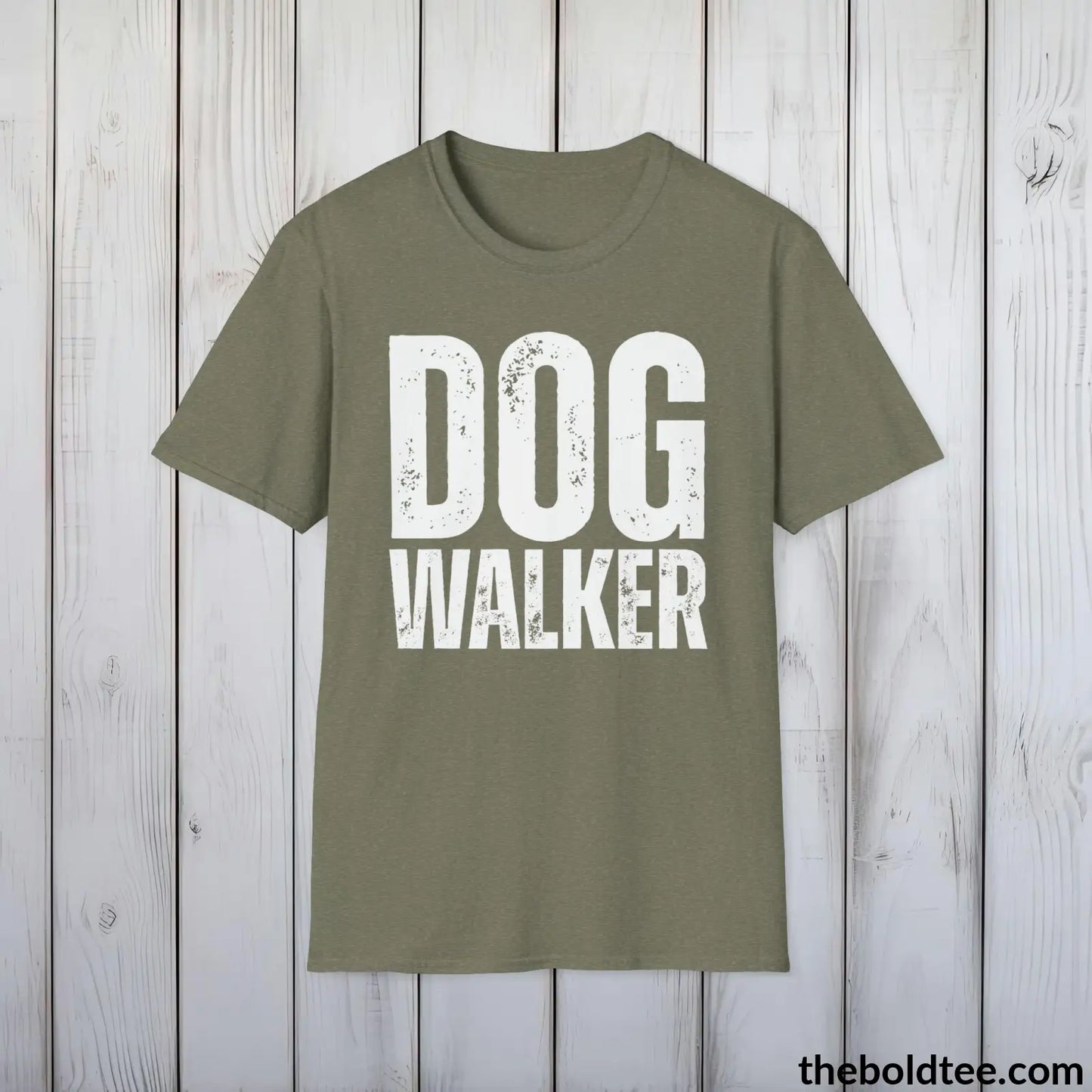 Dog Walker T-Shirt - Pet Owner Everyday Shirt - Funny Dog Lover Shirt - Pet Puppy Lover Shirt Gift - Comfort in 9 Colors