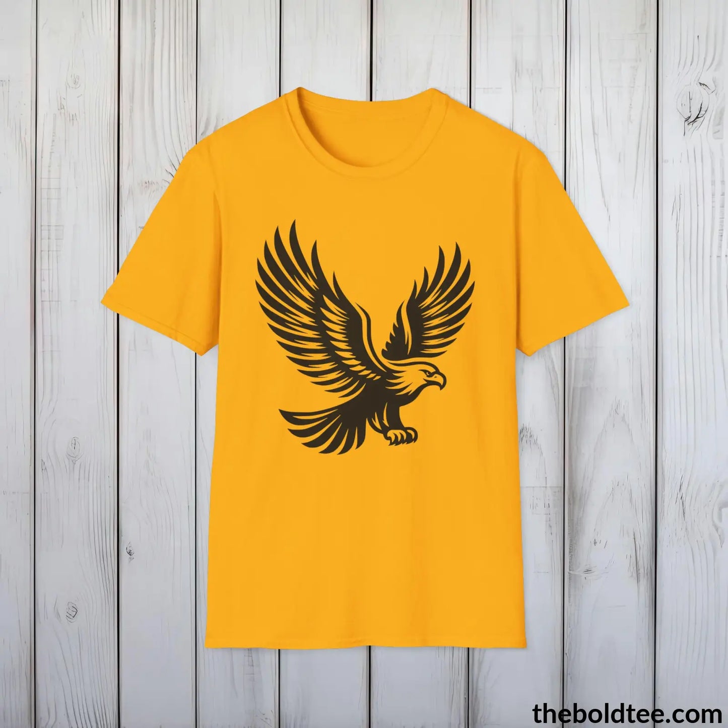 Eagle Tee - Casual, Sustainable & Soft Cotton Crewneck Unisex T-Shirt - 9 Bold Colors