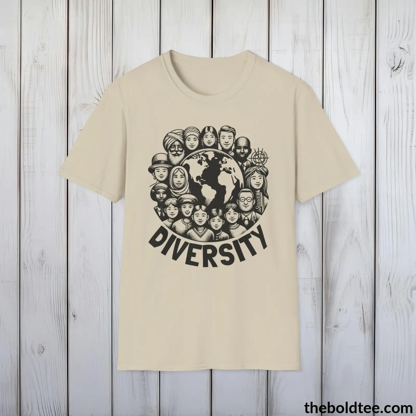 Diversity Awareness Tee - Sustainable & Soft Cotton Crewneck Unisex T-Shirt - 8 Trendy Colors