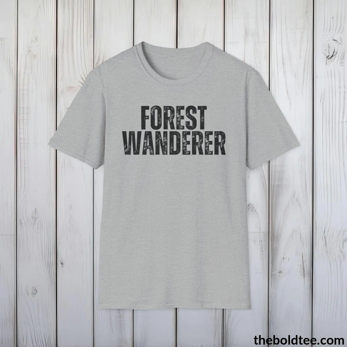 FOREST WANDERER Hiking Tee - Sustainable & Soft Cotton Crewneck Unisex T-Shirt - 8 Trendy Colors