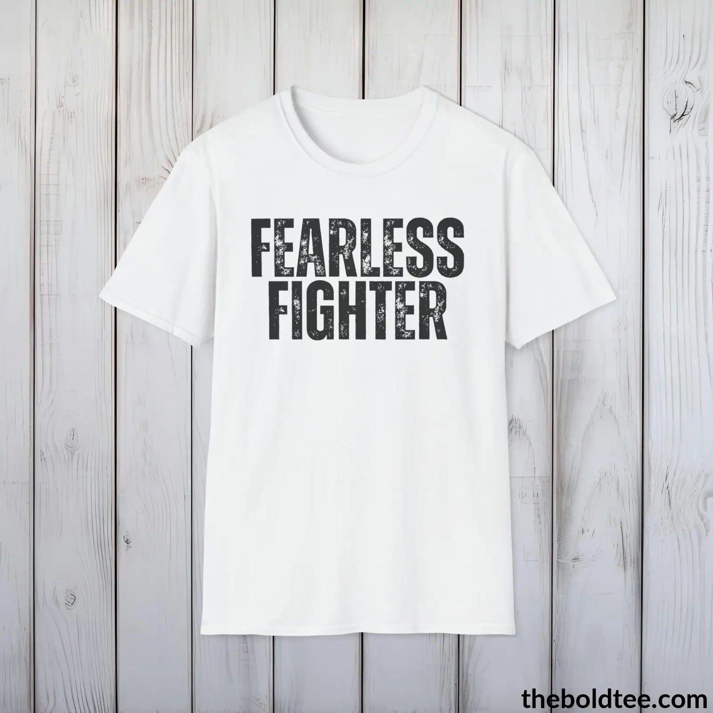 FEARLESS FIGHTER Military Tee - Strong & Versatile Cotton Crewneck T-Shirt - 9 Bold Colors