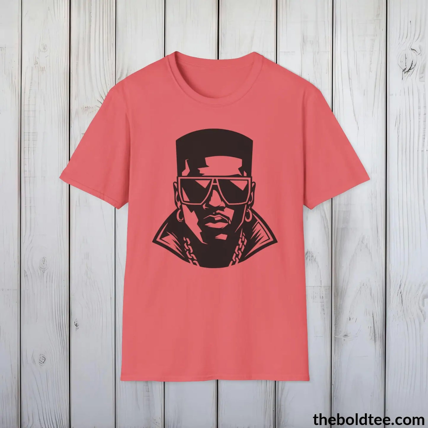 Cool 80s Hip Hop Swagger Tee - Premium Soft Cotton Crewneck Unisex T-Shirt - 8 Trendy Colors