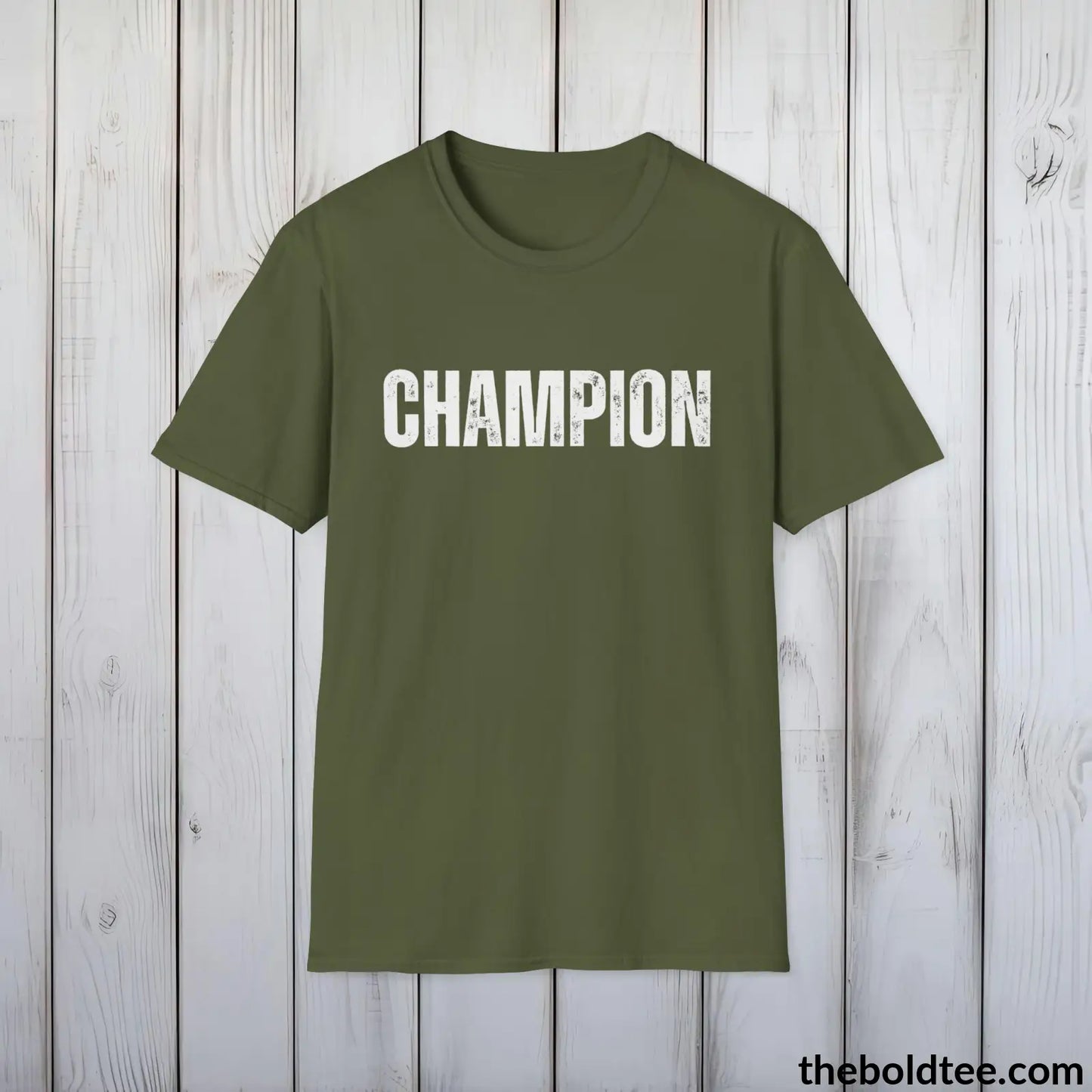 CHAMPION Tee - Bold Urbnan Cotton T-Shirt - 9 Epic Colors Available