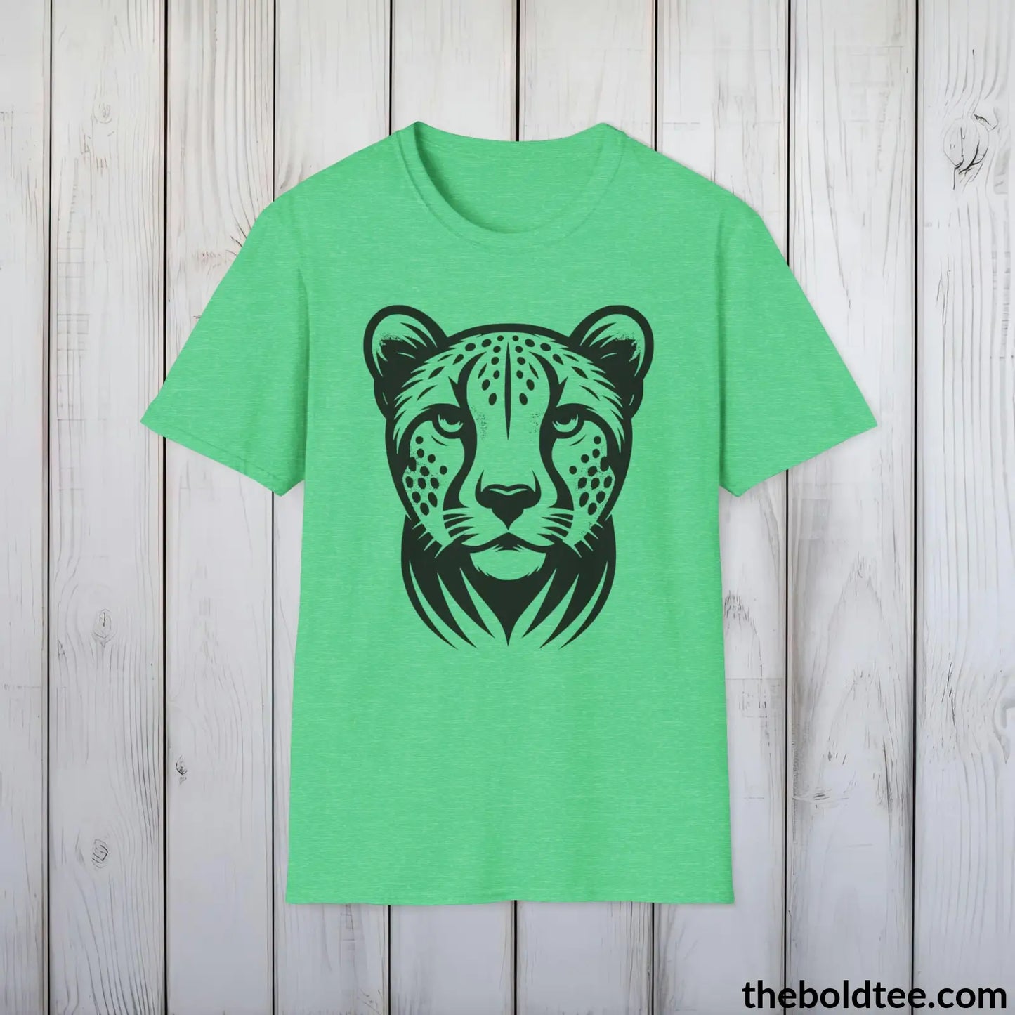 Cheetah Tee - Casual, Sustainable & Soft Cotton Crewneck Unisex T-Shirt - 9 Bold Colors