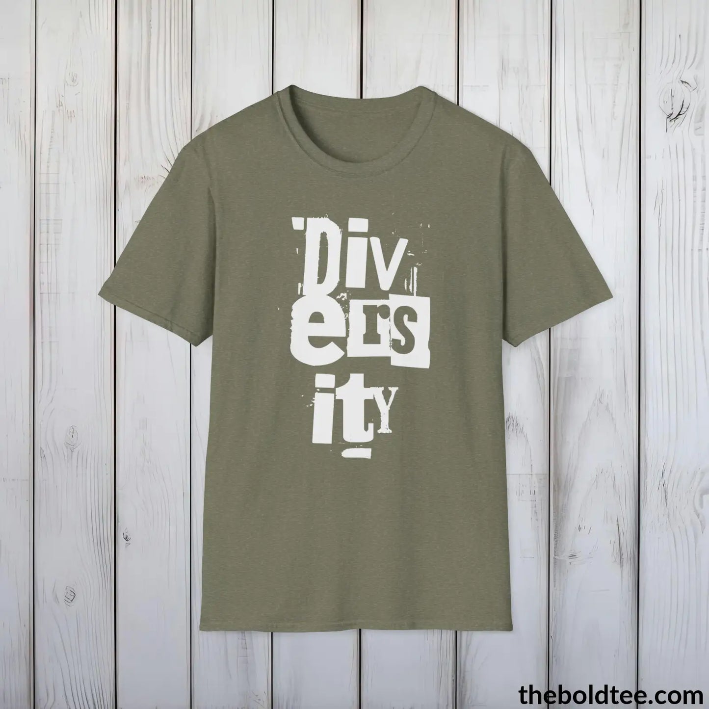 Diversity Awareness Tee - Sustainable & Soft Cotton Crewneck Unisex T-Shirt - 9 Bold Colors