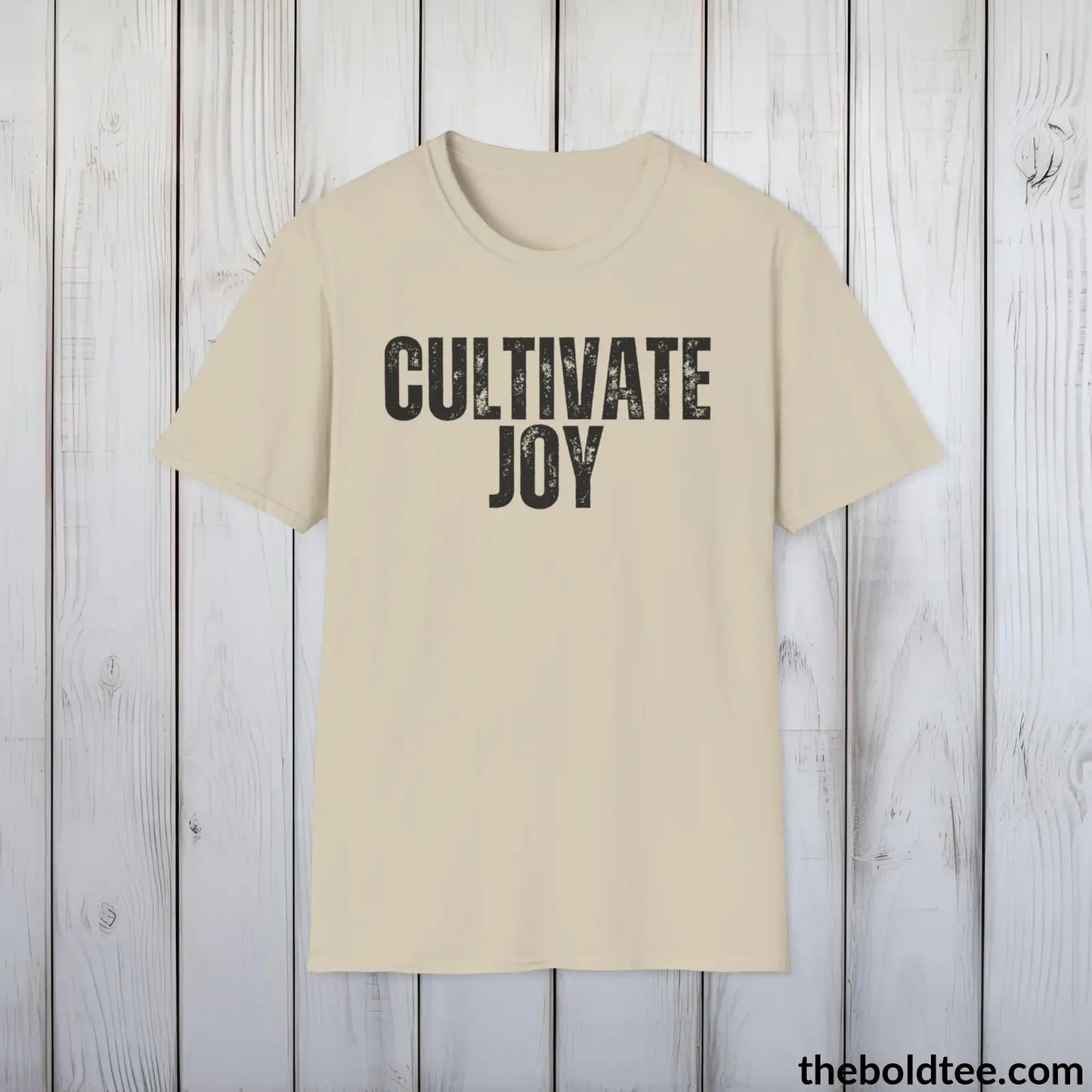 CULTIVATE JOY Gardening Tee - Soft & Strong Cotton Crewneck Unisex T-Shirt - 8 Trendy Colors