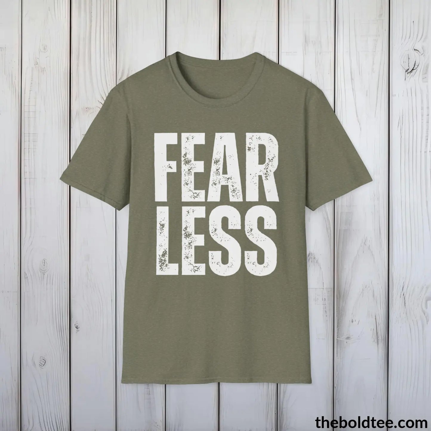 FEARLESS Tee - Casual, Sustainable & Soft Cotton Crewneck Unisex T-Shirt - 9 Bold Colors