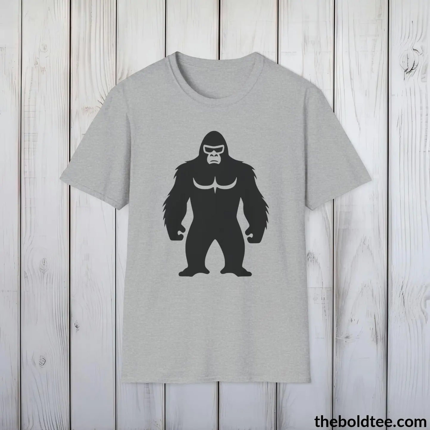 Badass Gorilla Tee - Bold Urban Cotton T-Shirt - 9 Bright Colors Available