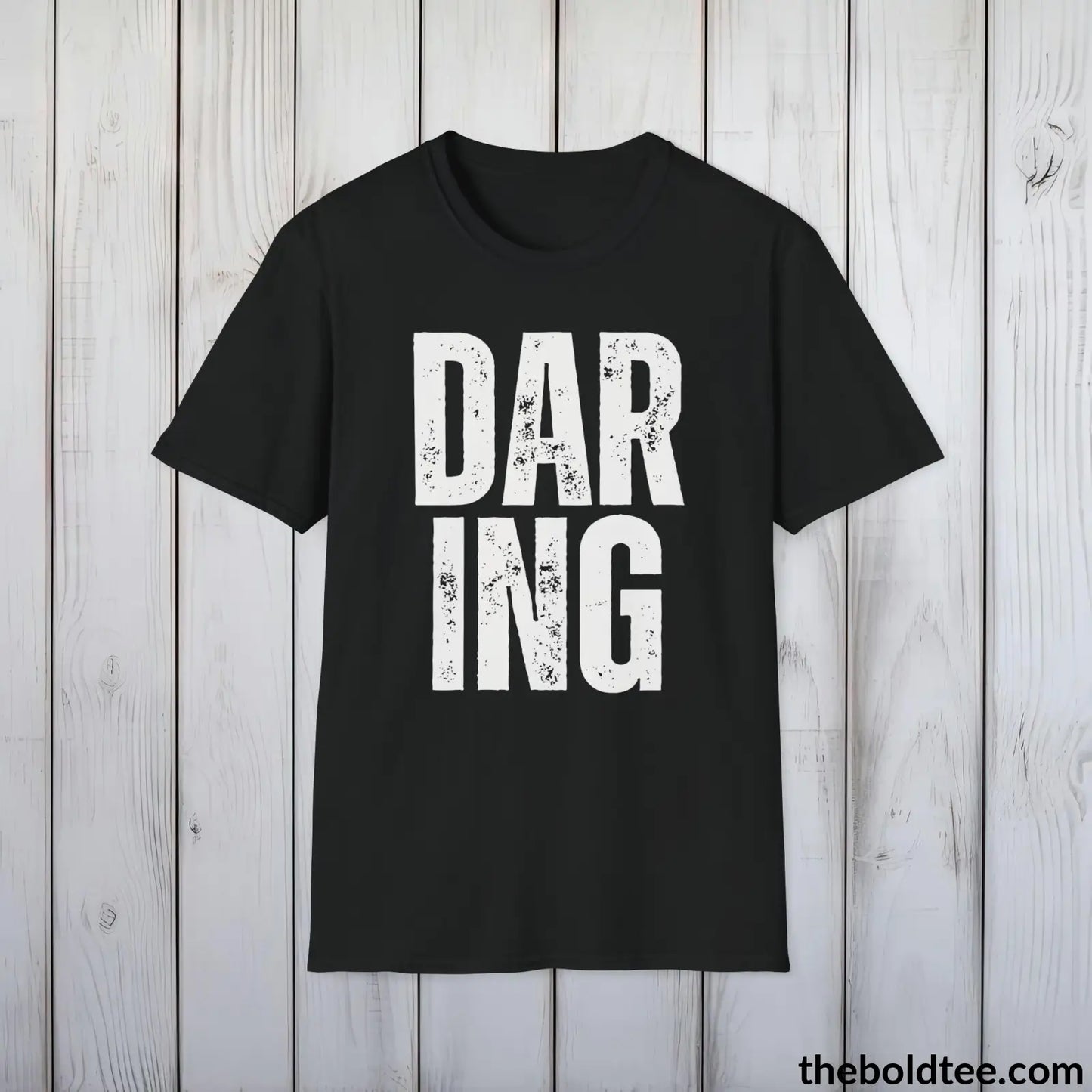 DARING Tee - Casual, Sustainable & Soft Cotton Crewneck Unisex T-Shirt - 9 Bold Colors