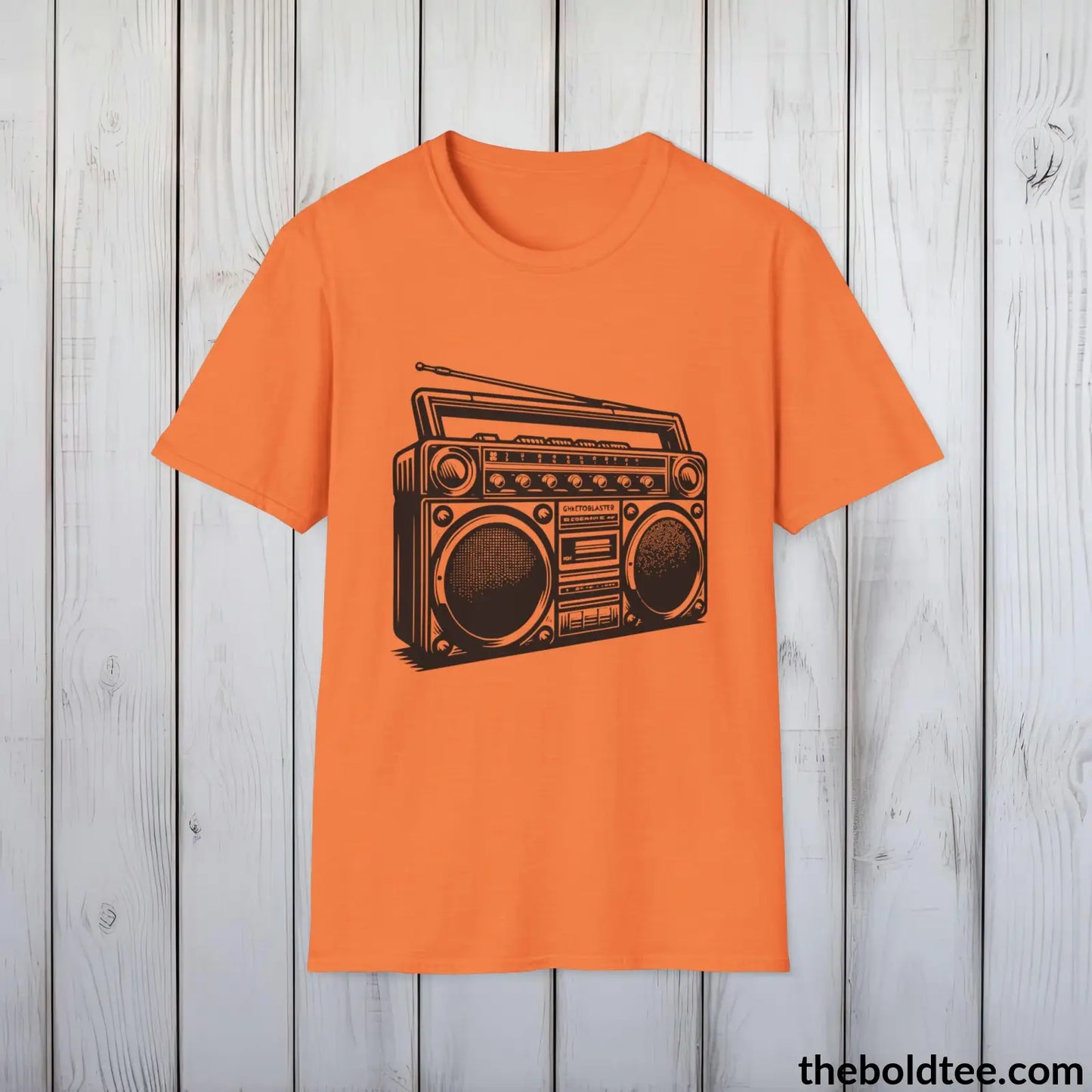 Cool 80s Hip Hop Swagger Tee - Premium Soft Cotton Crewneck Unisex T-Shirt - 8 Trendy Colors