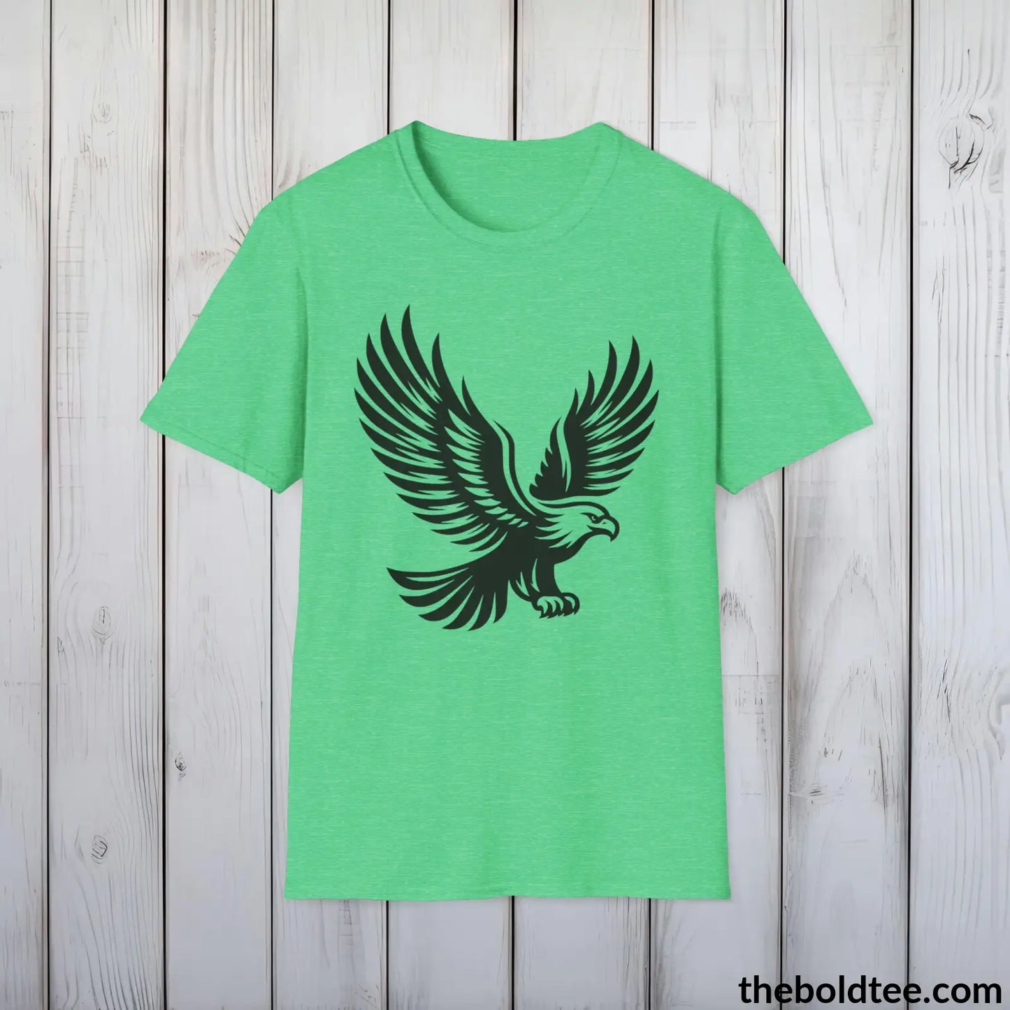 Eagle Tee - Casual, Sustainable & Soft Cotton Crewneck Unisex T-Shirt - 9 Bold Colors