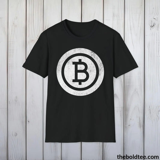 Bitcoin Cryptocurrency Tee - Sustainable & Soft Cotton Crewneck Unisex T-Shirt - 9 Bold Colors