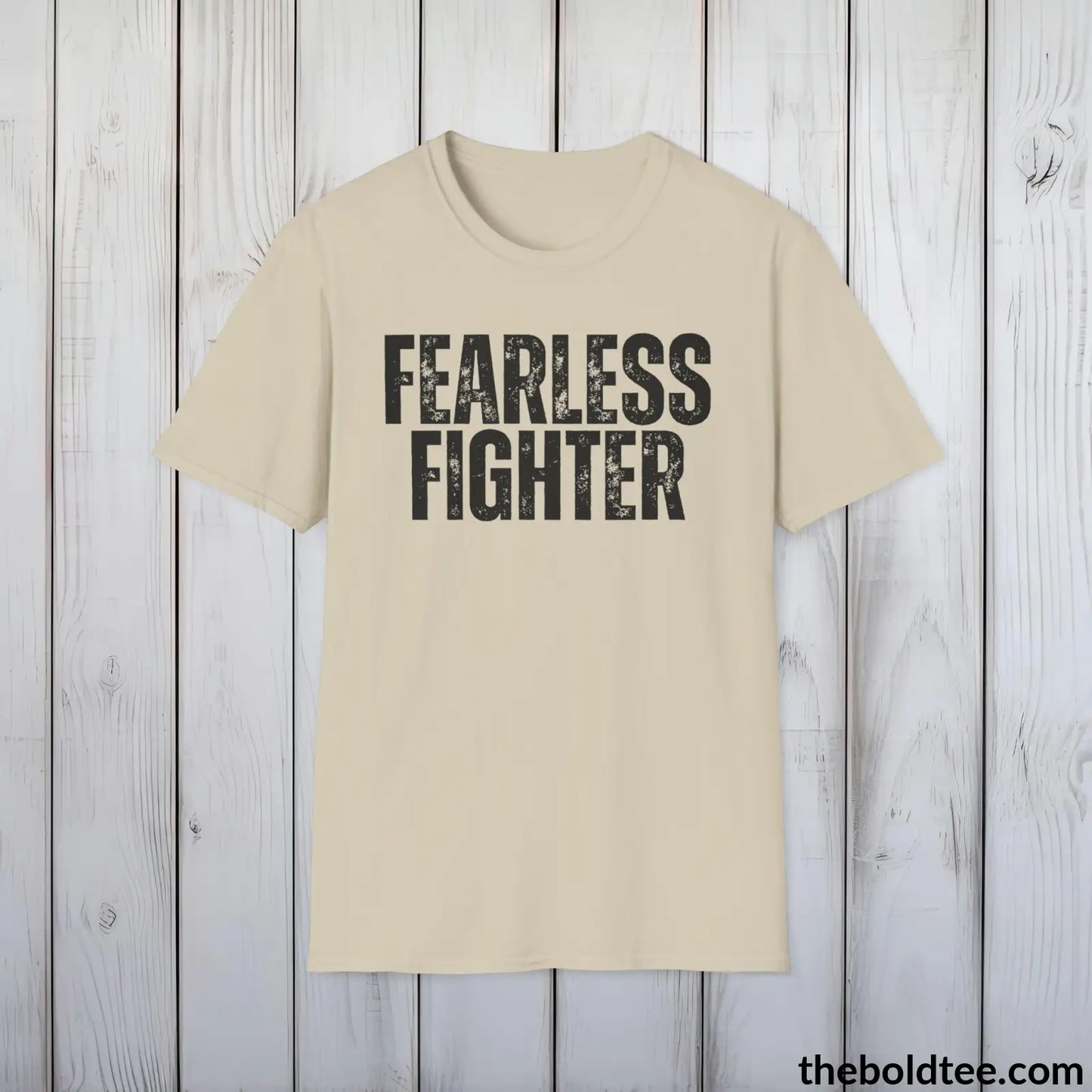 FEARLESS FIGHTER Military Tee - Strong & Versatile Cotton Crewneck T-Shirt - 9 Bold Colors