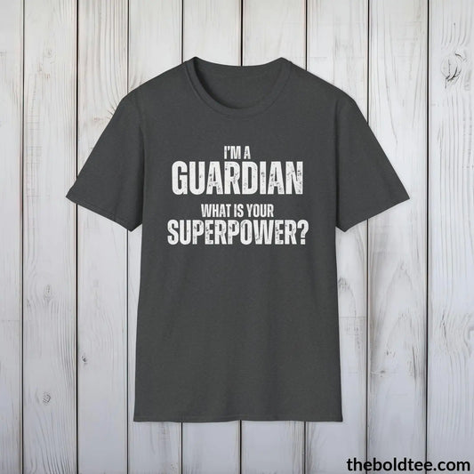 GUARDIAN Superpower Tee - Casual, Sustainable & Soft Cotton Crewneck Unisex T-Shirt - in 9 Bold Colors