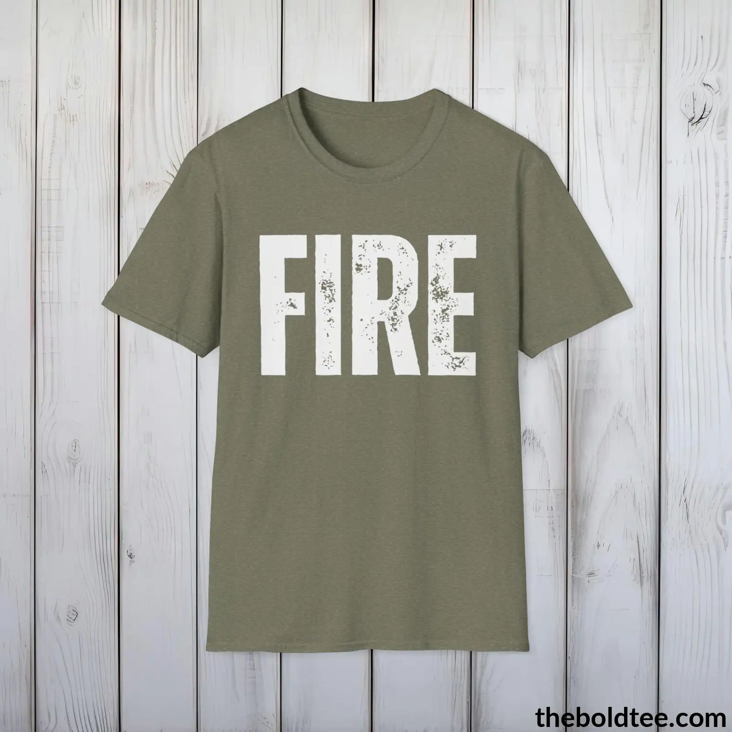 FIRE Tee - Bold Urbnan Cotton T-Shirt - 9 Epic Colors Available