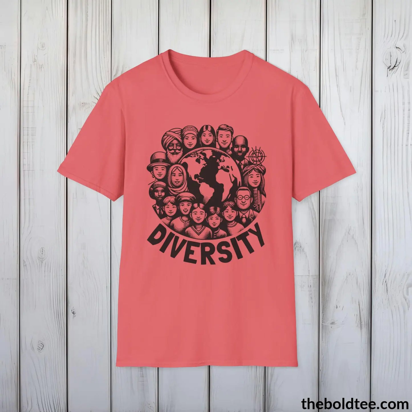 Diversity Awareness Tee - Sustainable & Soft Cotton Crewneck Unisex T-Shirt - 8 Trendy Colors