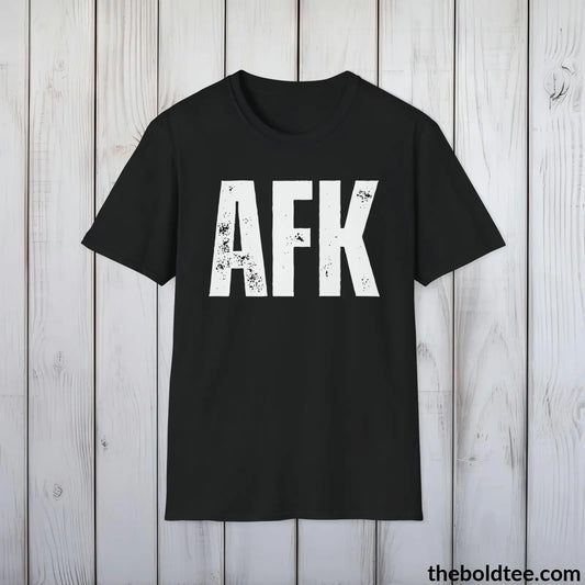 AFK Gamer Tee - Sustainable & Soft Cotton Crewneck Unisex T-Shirt - 9 Bold Colors