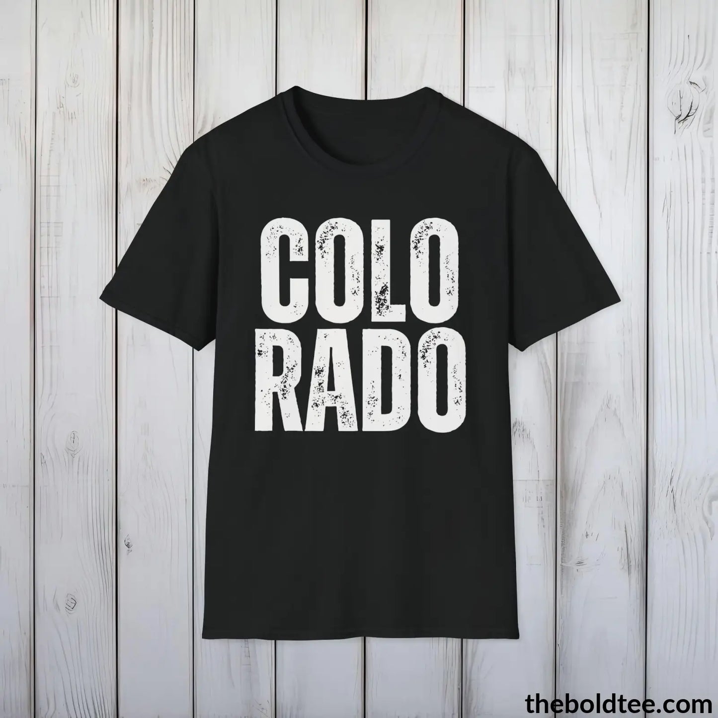 COLORADO Tee - Casual, Sustainable & Soft Cotton Crewneck Unisex T-Shirt - 9 Bold Colors