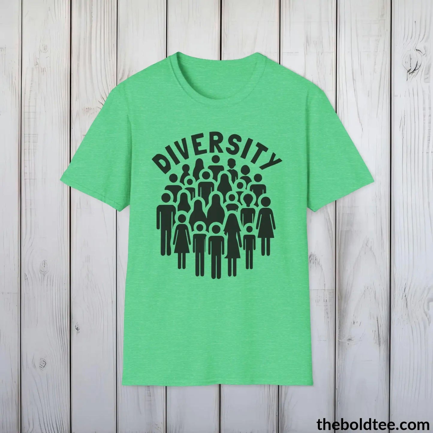 Diversity Awareness Tee - Sustainable & Soft Cotton Crewneck Unisex T-Shirt - 8 Trendy Colors