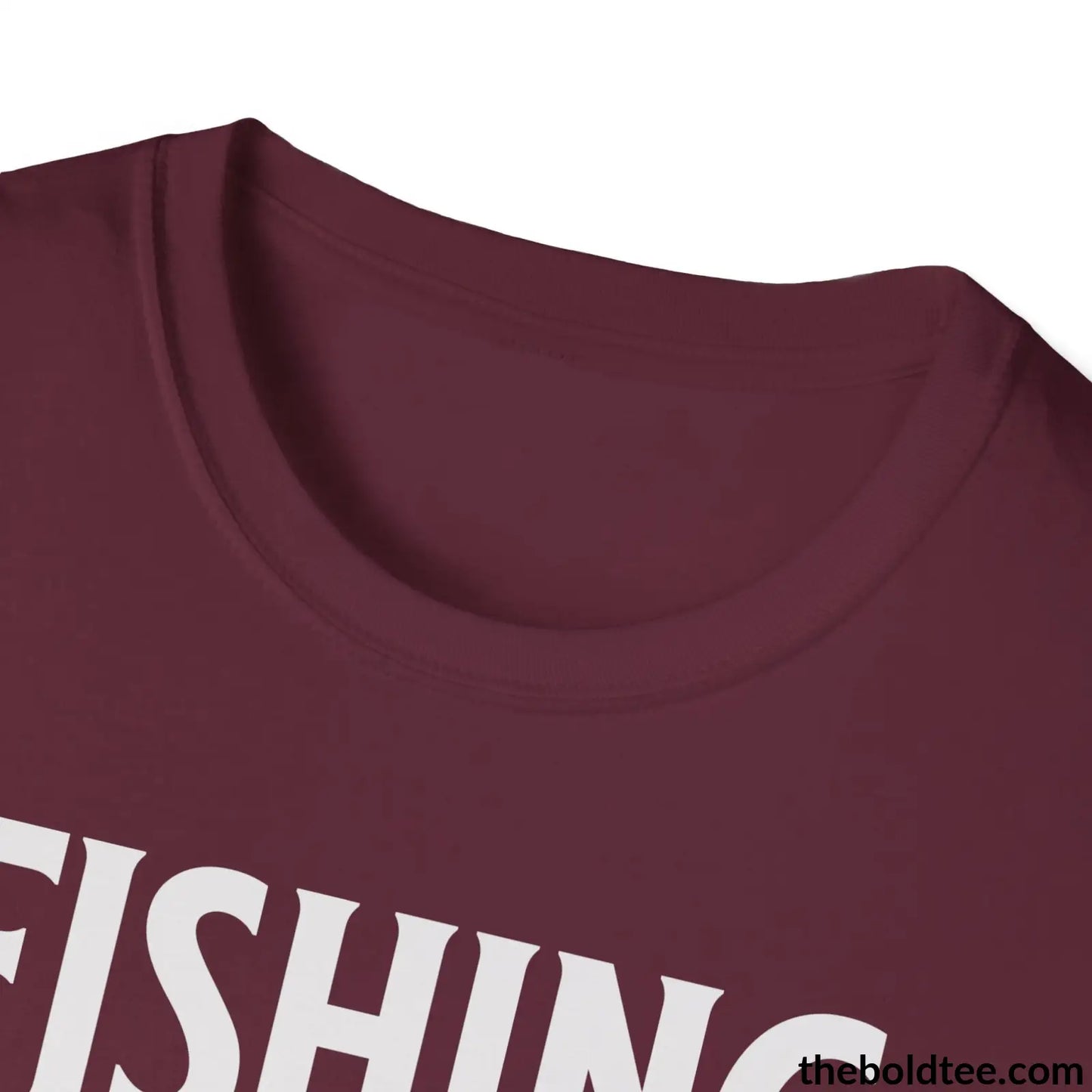 Fishing Is My Therapy T-Shirt - Premium Fishing Graphic Tee - Comfy Cotton Fisher Shirt - Fishing Gift For Fishermen - 9 Colors Available