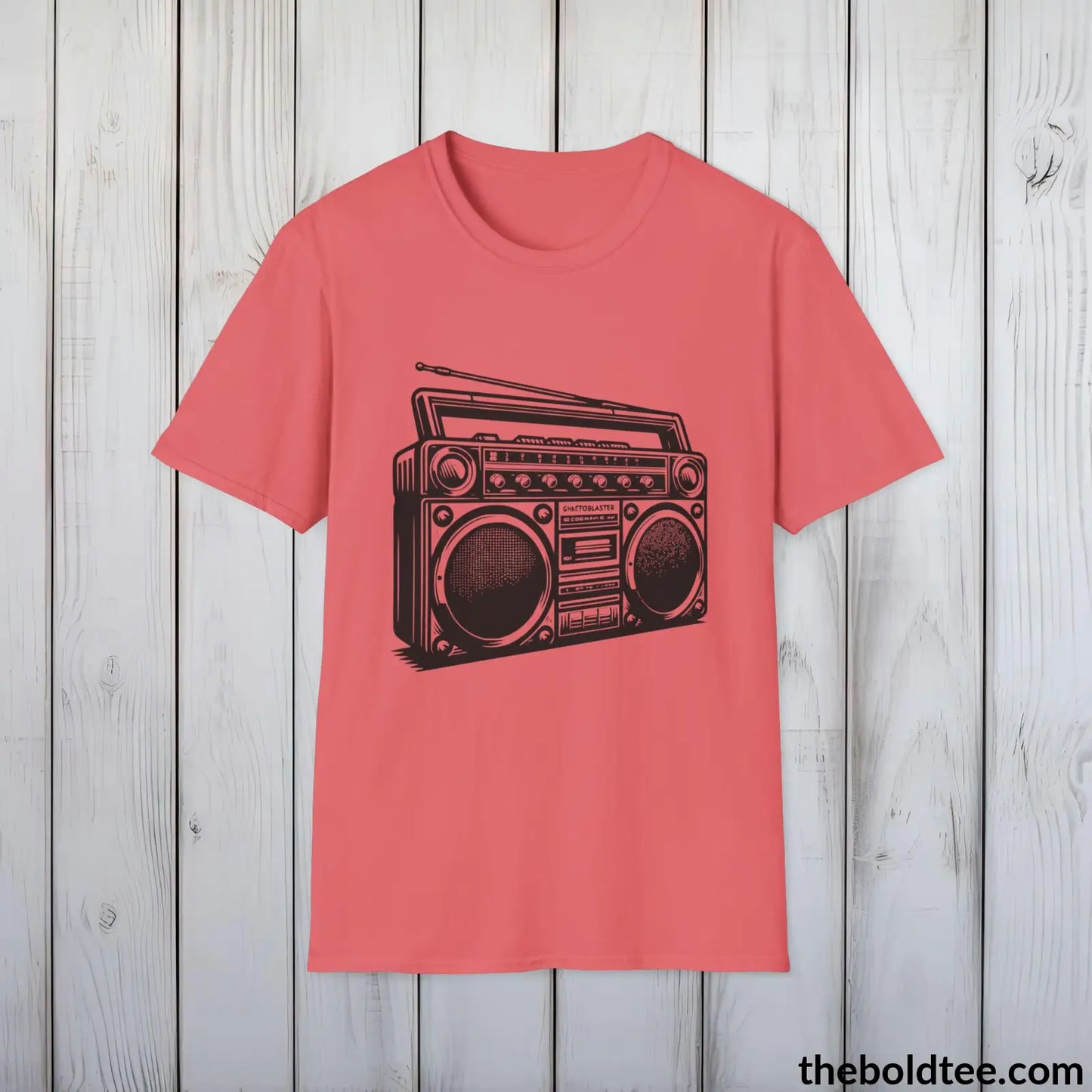 Cool 80s Hip Hop Swagger Tee - Premium Soft Cotton Crewneck Unisex T-Shirt - 8 Trendy Colors