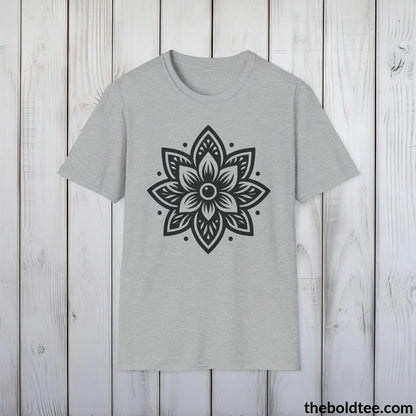 T-Shirt Sport Grey / S Peaceful Yoga Tee - Sustainable & Soft Cotton Crewneck Unisex T-Shirt - 8 Serene Colors