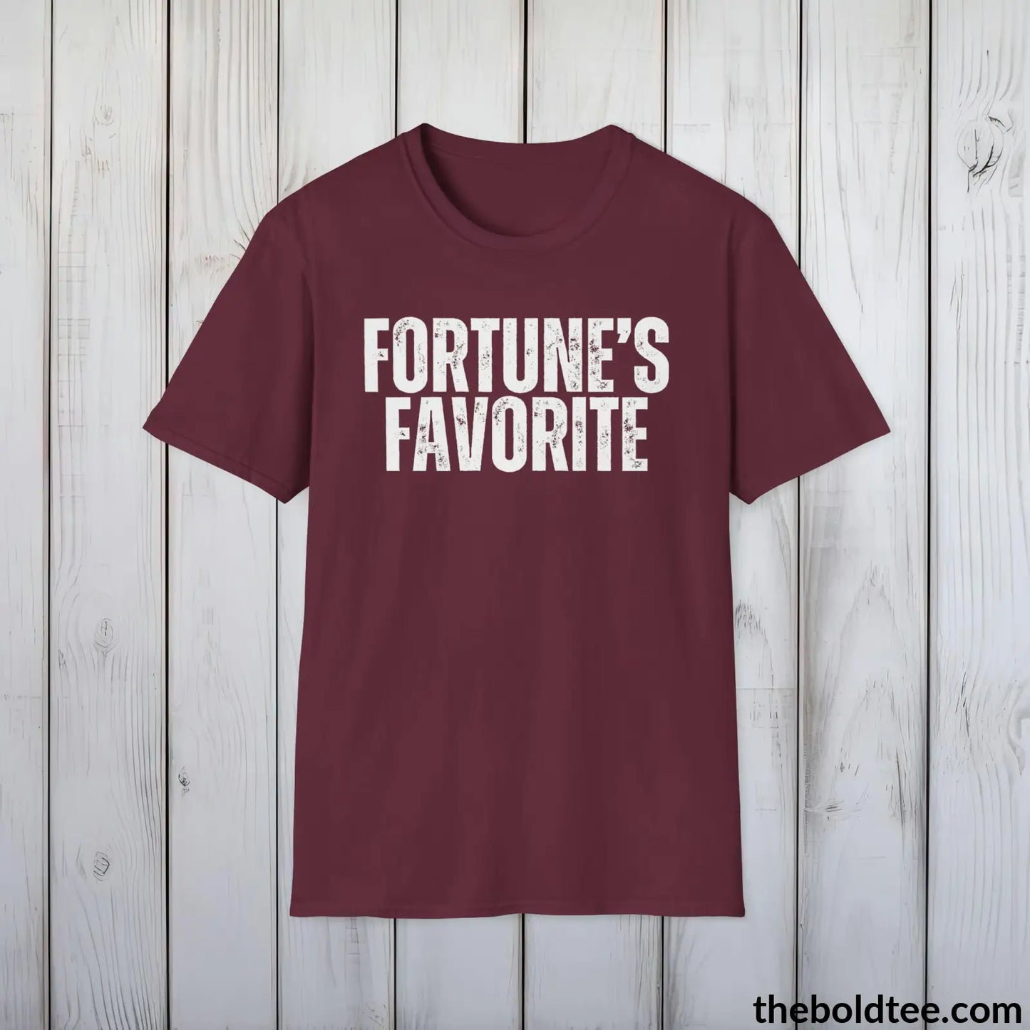 Bold FORTUNE'S FAVORITE Tee - Premium Cotton Crewneck Unisex T-Shirt - 9 Bold Colors