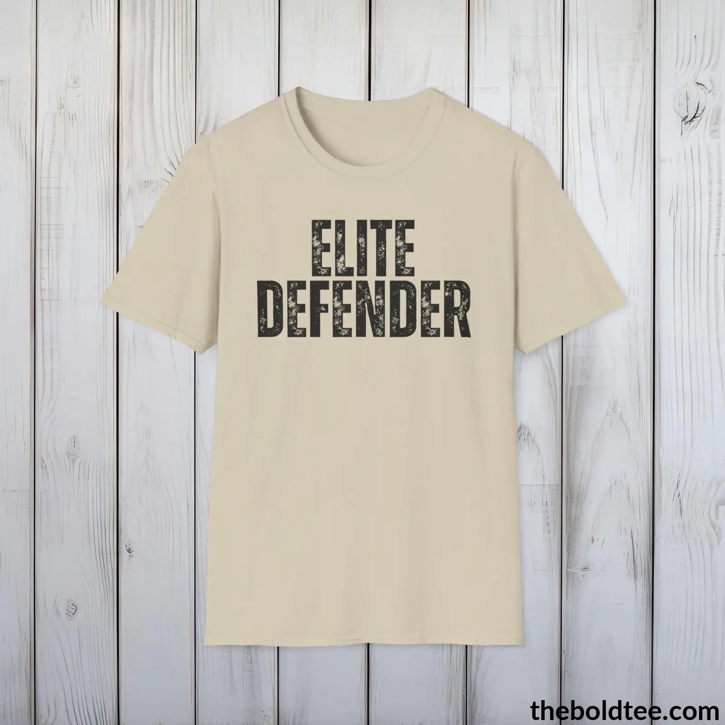 ELITE DEFENDER Military Tee - Strong & Versatile Cotton Crewneck T-Shirt - 9 Bold Colors