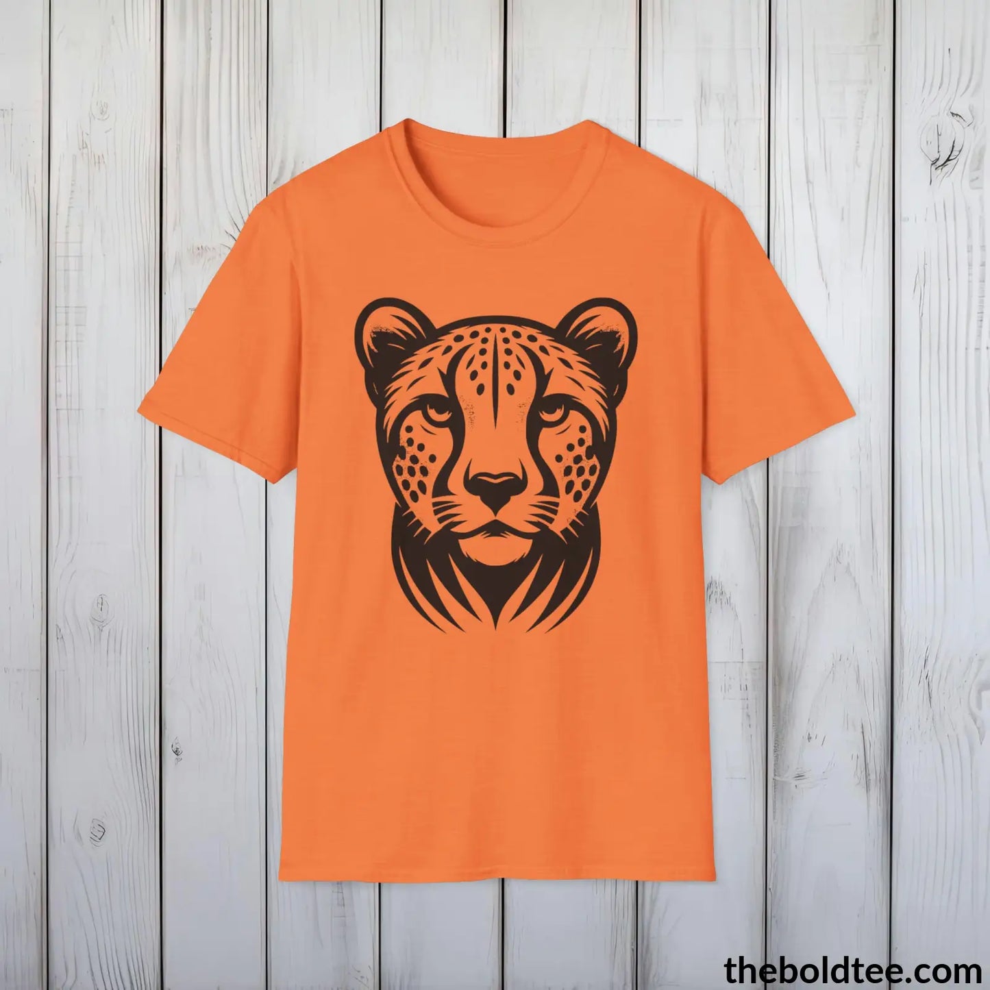 Cheetah Tee - Casual, Sustainable & Soft Cotton Crewneck Unisex T-Shirt - 9 Bold Colors