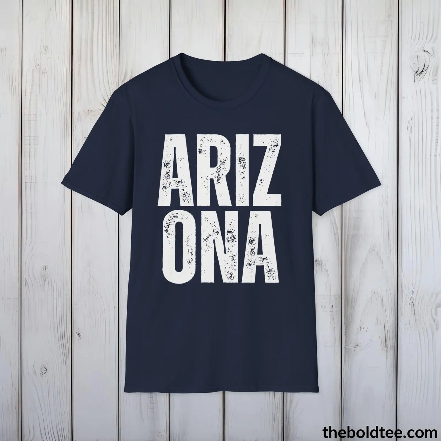 ARIZONA Tee - Casual, Sustainable & Soft Cotton Crewneck Unisex T-Shirt - 9 Bold Colors