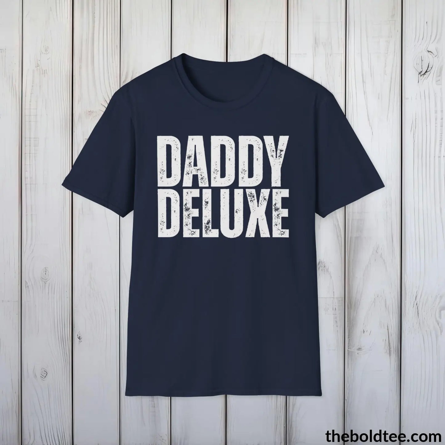 Daddy Deluxe Tee | Empowered Dad Classic Cotton Tee | Perfect Father Gift | Soft & Versatile | 9 Colors Available